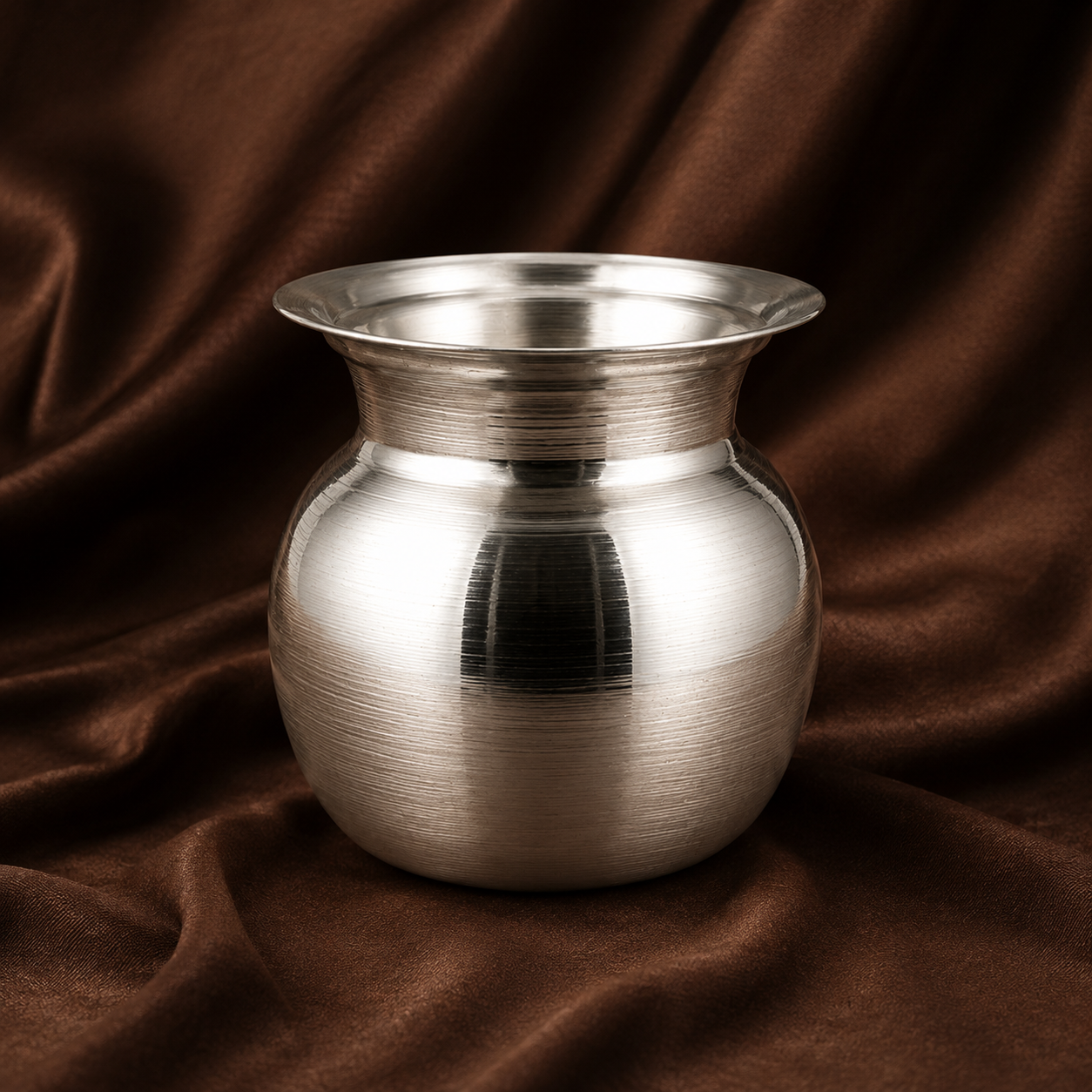 Pure Silver Pooja Kalash | Traditional Hindu Ritual Vessel | Silver Water Pot | Silver Gangajal Lota