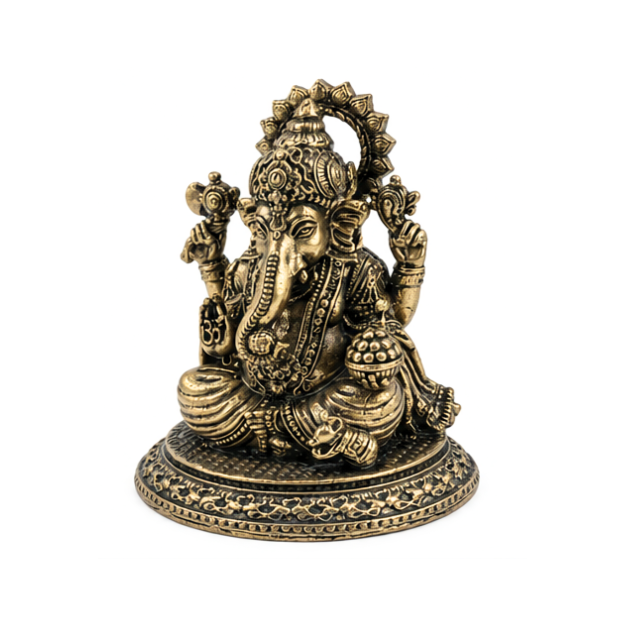 Panchadhatu Ganesha Idol with Modak in Trunk | Panchaloha Ganesha with Modak | Panchalogam Ganapati Murti with Modak