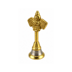 Brass Garuda Hand Bell – Traditional Hindu Puja Bell | Brass Ghanti for Home Mandir