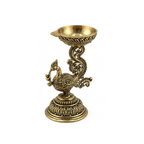 Panchadhatu Peacock Diya | Panchalogam Fancy Oil | Panchaloha Decorative Diwali Diya