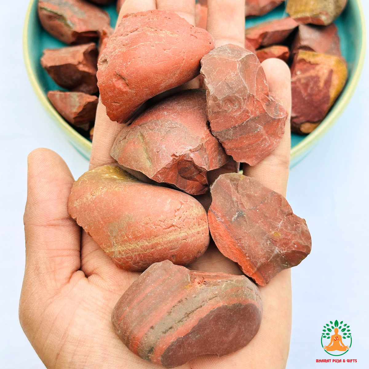 Red Jasper Raw Crystals – Natural Rough Unpolished Red Jasper Stones | Red Manifestation Healing and Meditation Crystals