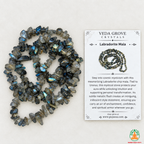 Labradorite Chips Crystal Necklace | Labradorite Beaded Necklace | Gemstone Necklace