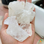 Clear Quartz Raw Crystals – Natural Rough Unpolished White Clear Quartz Stones | White Manifestation Healing and Meditation Crystals