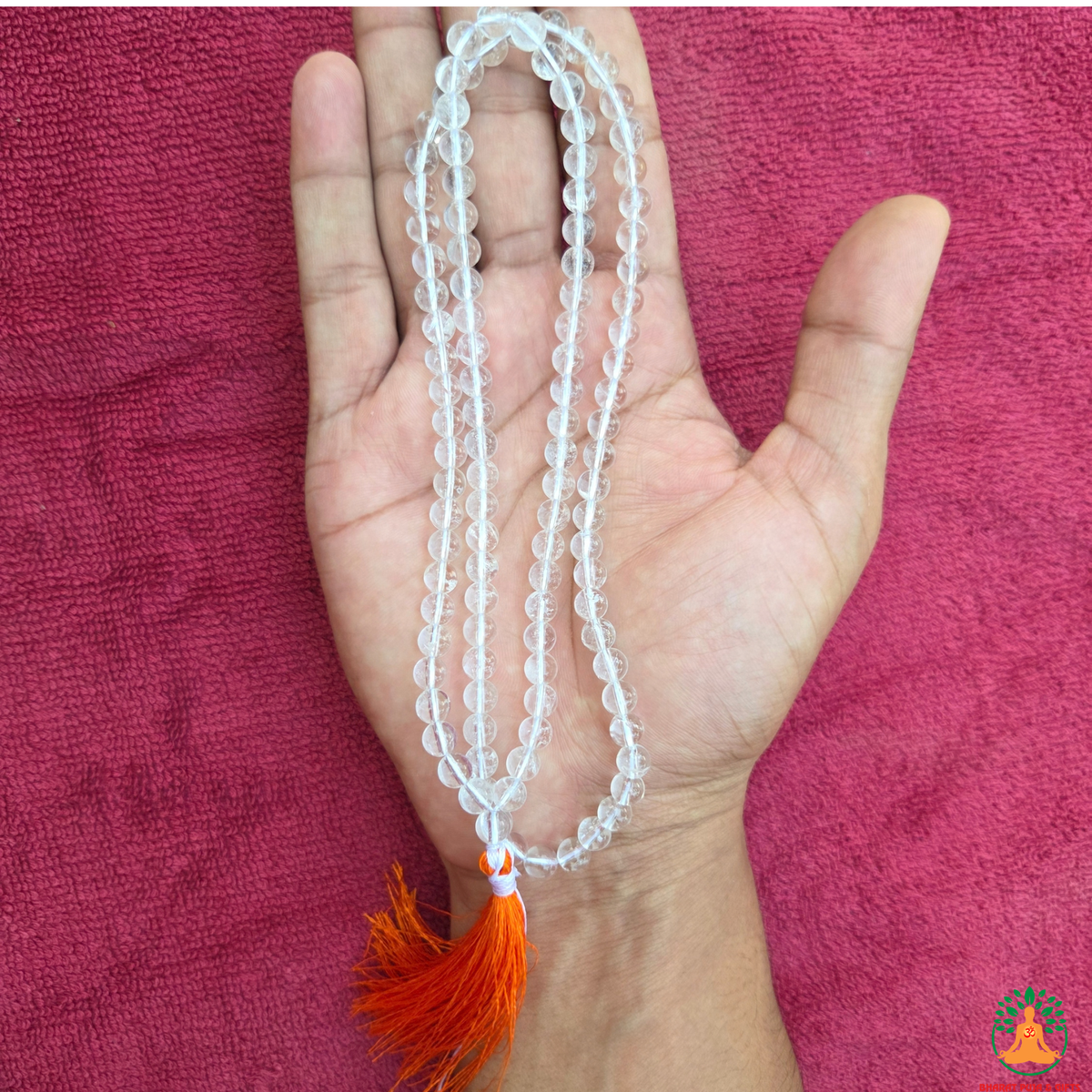 Clear Quartz Beaded Necklace 6mm & 8mm | Natural Crystal Gemstone Mala | Meditation & Spiritual Necklace | Crystal Necklace | Yoga Prayer Mala