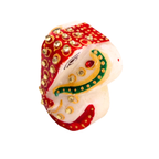 Marble Ganesha Idol | Decorative Stone Ganesha Murti | Ganpati Statue for Car Dash Home Decor