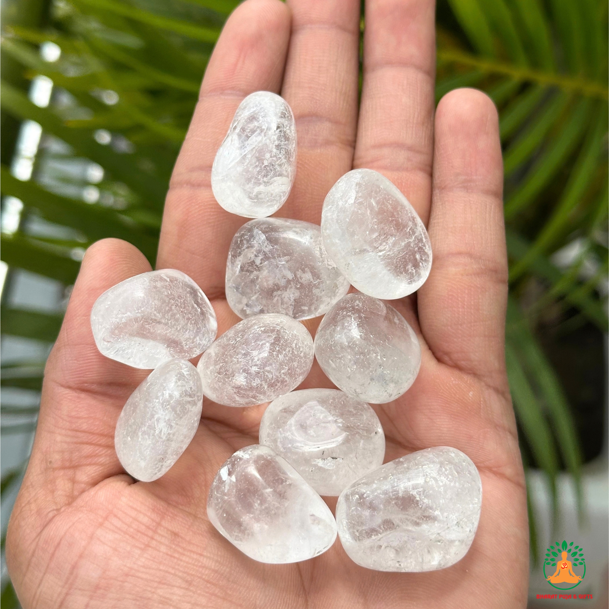Natural Clear Quartz Tumble Stones – Polished Crystal Gemstones | Manifestation and Healing Crystals