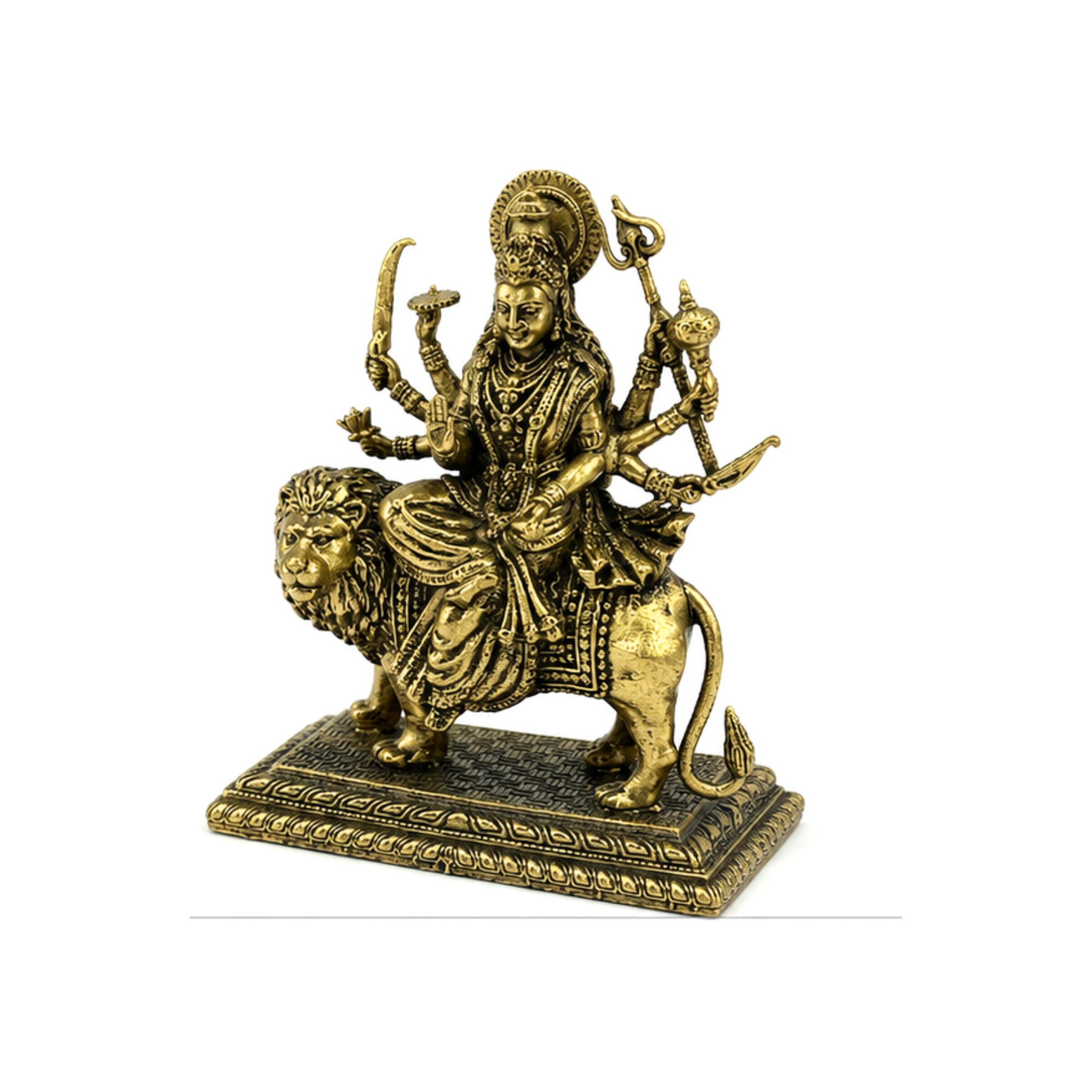 Panchaloha Durga Idol on Lion | Panchalogam Durga Maa Murti | Panchadhatu Durga Devi Statue