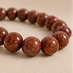 Red Goldstone Bracelet | Sparkling Brown Crystal Bracelet | Confidence & Motivation Jewelry | Positive Energy Bracelet | Spiritual Jewelry