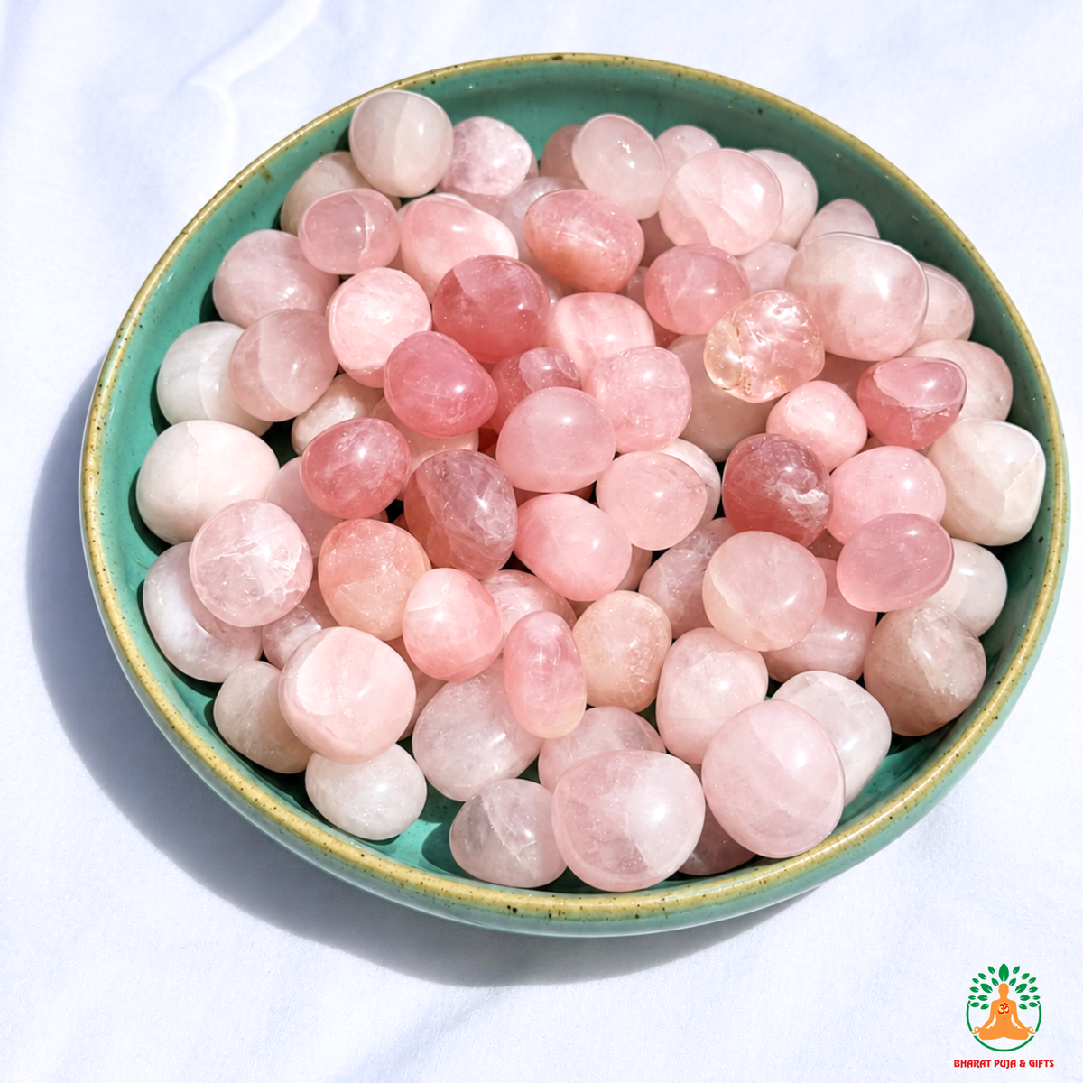 Natural Rose Quartz Tumble Stones – Polished Pink Gemstones | Manifestation Healing and Meditation Crystals