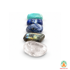 Intuition & Communication Tumble Stone Set – Polished Gemstones | Tumbled Crystals Set | Spiritual Gift | Manifestation and Meditation Crystals