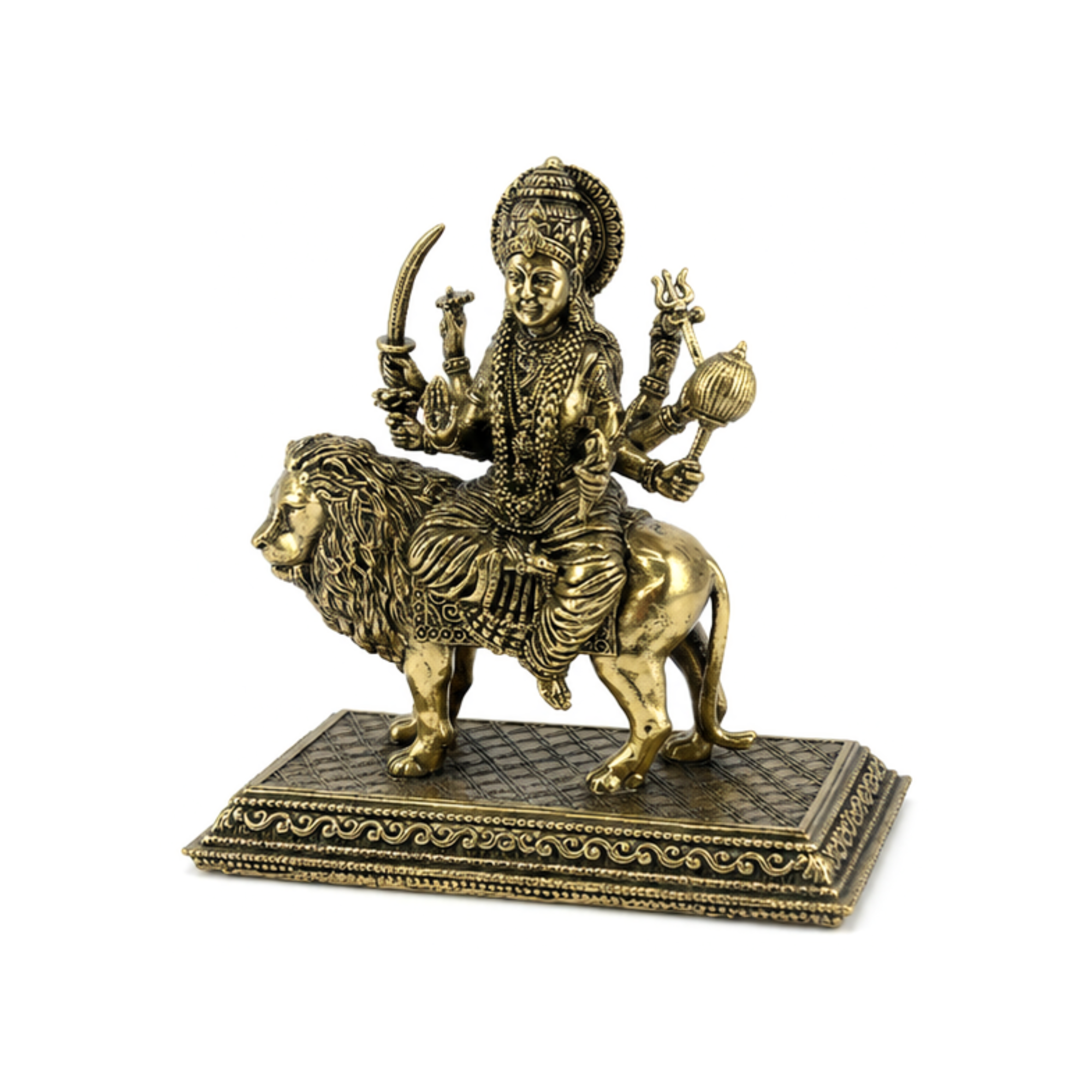 Panchaloha Durga Idol on Lion | Panchalogam Durga Maa Murti | Panchadhatu Durga Devi Statue