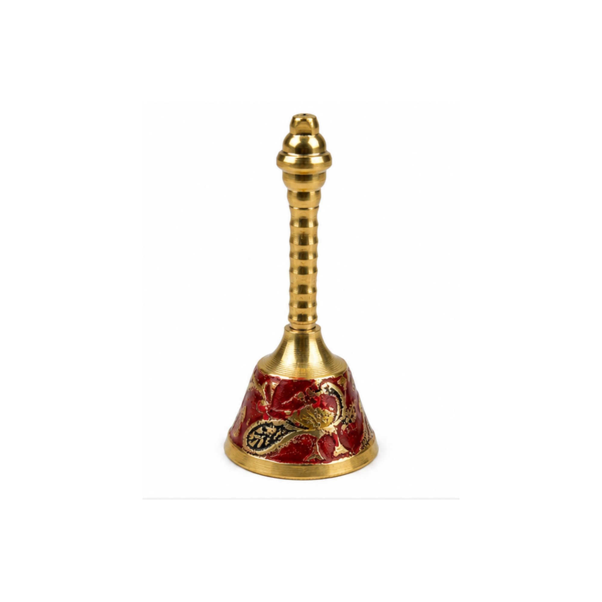 Brass Decorative Bell | Handcrafted Puja Ghanti for Home Temple | Fancy Prayer Bell