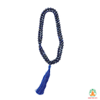 Natural Lapis Lazuli Beaded Necklace| 13 Inch Blue Gemstone Mala | Meditation & Yoga Necklace | Blue Crystal Necklace | Spiritual Jewelry