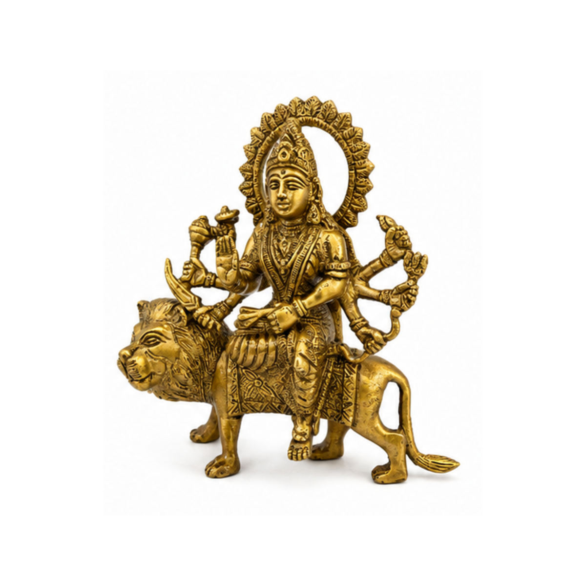 Brass Durga Devi Murti | Goddess Durga Maa Idol | Brass Durga Mata Statue