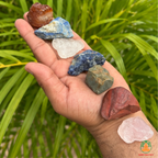 7 Chakra Raw Stone Set | 7 Chakra Natural Crystals Set| Carnelian Lapis Lazuli Sodalite Pyrite Red Jasper Rose Quartz Clear Quartz | Crystal Gift