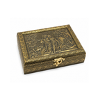 Radha Krishna Dry Fruit Gift Box | Antique Gold Traditional Gift Box