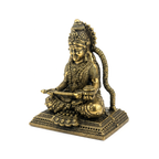 Panchaloha Saraswati Sitting on Asana Statue | Panchadhatu Saraswati Murti | Panchalogam Saraswati Idol