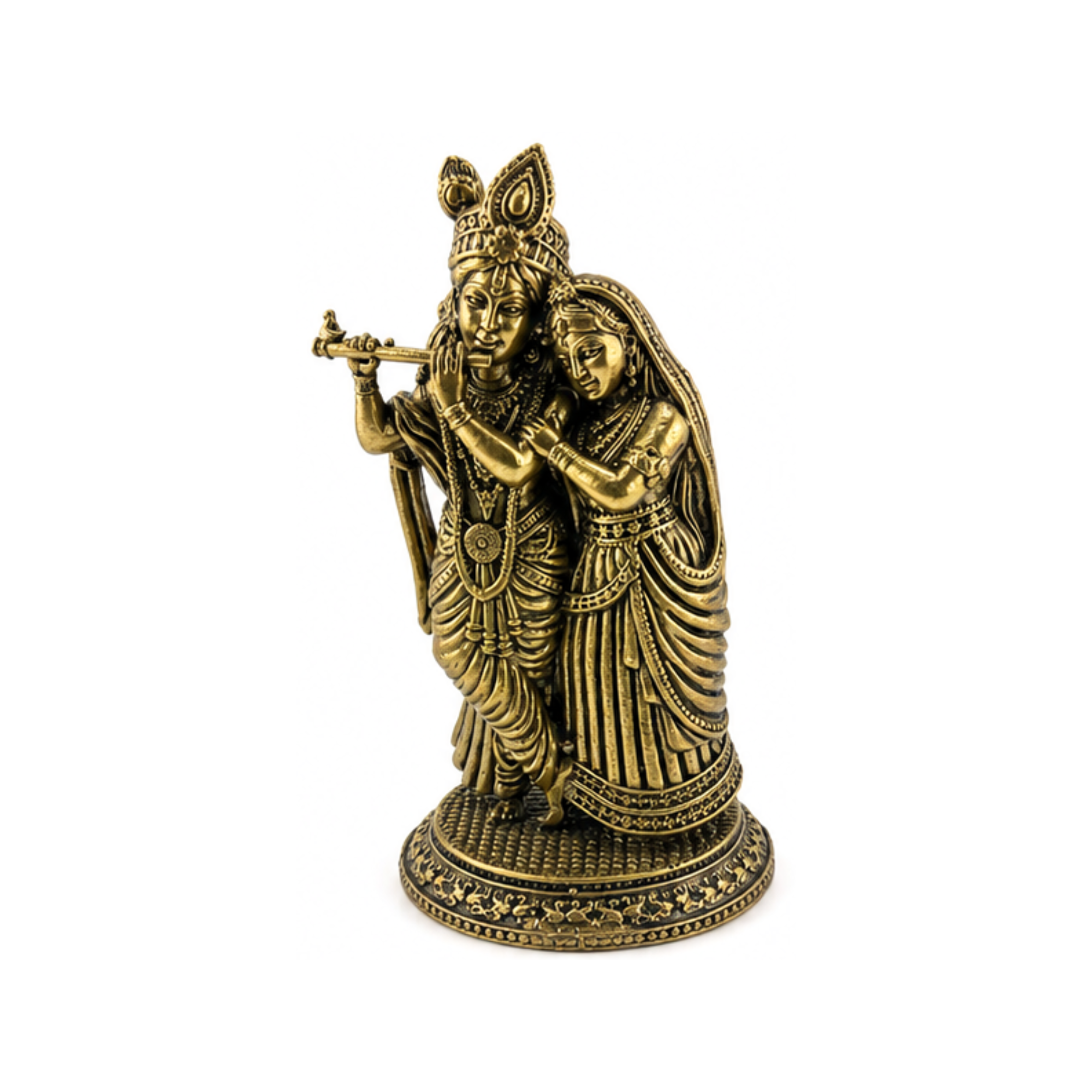 Panchadhatu Radha Krishna Idol | Panchaloha Radha Krishna Murti | Panchaloha Radha Krishna Statue