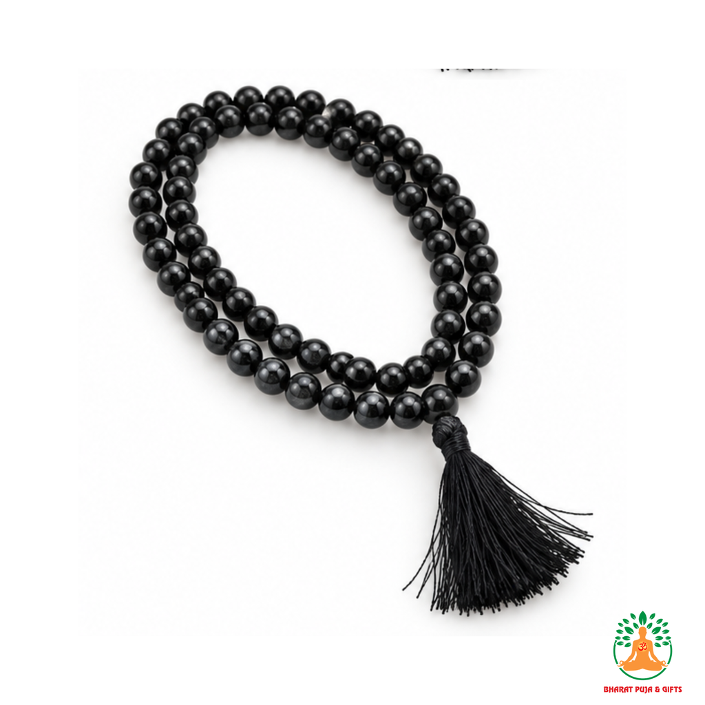 Black Tourmaline Beaded Necklace 6mm & 8mm | Natural Black Gemstone Mala | Protection & Grounding Jewelry | Meditation Necklace | Black Crystal Jewelry