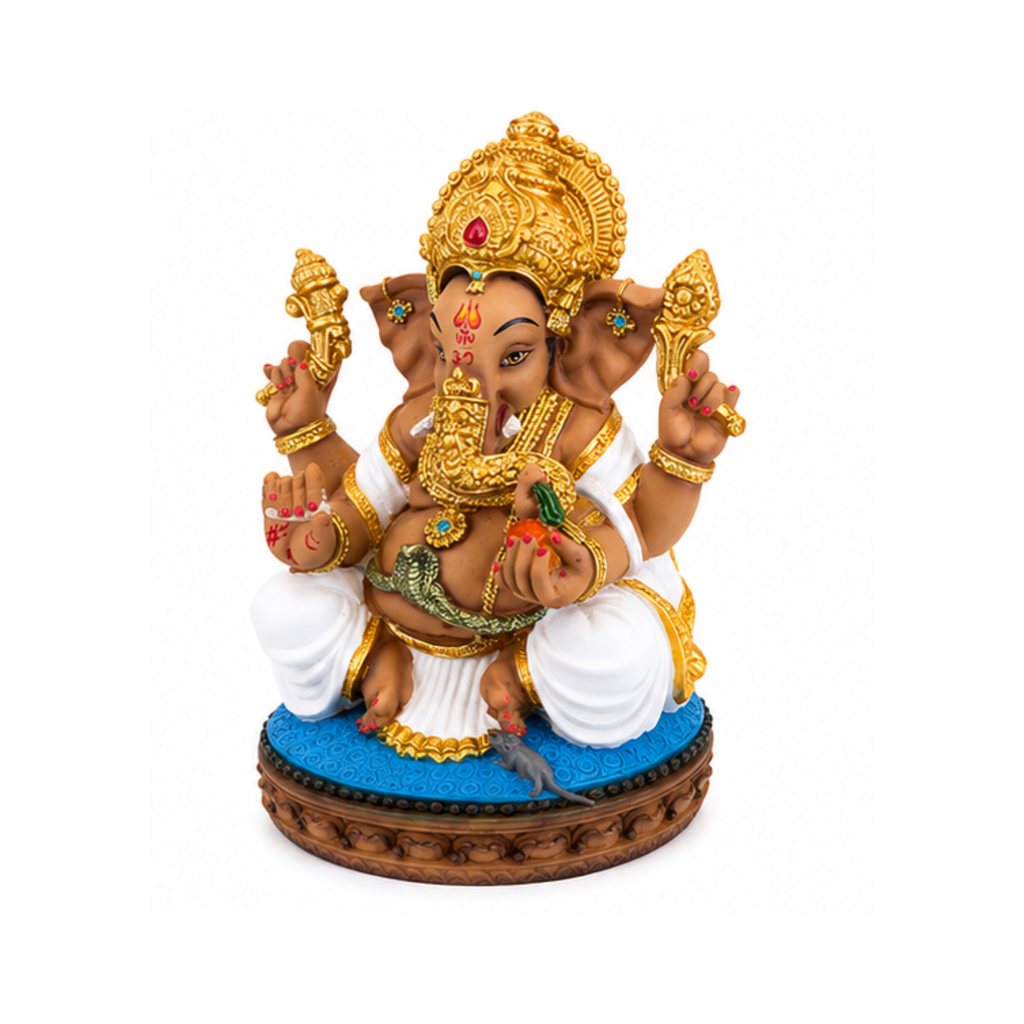 Decorative Large Ganesha Murti | Traditional Lord Ganesha Idol | Ganpati Murti for Ganesha Chaturthi
