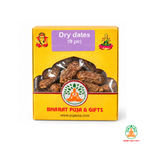 Dry Dates for Puja | Indian Dry Whole Dates | Sukha Khajur for Hindu Puja | Natural Sun-Dried Dates | Pack of 9