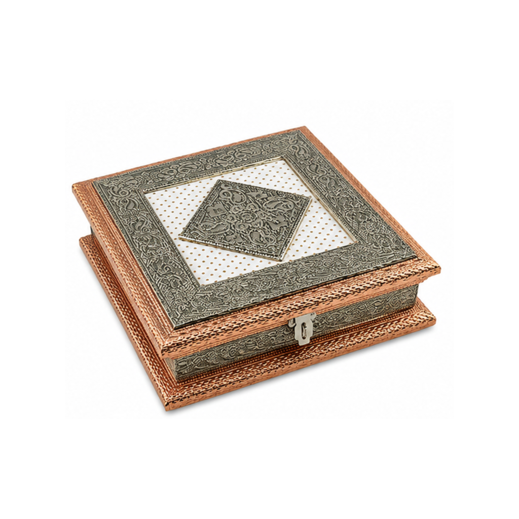 Dry Fruit Box Rose Gold | Fancy Diwali Gift Box