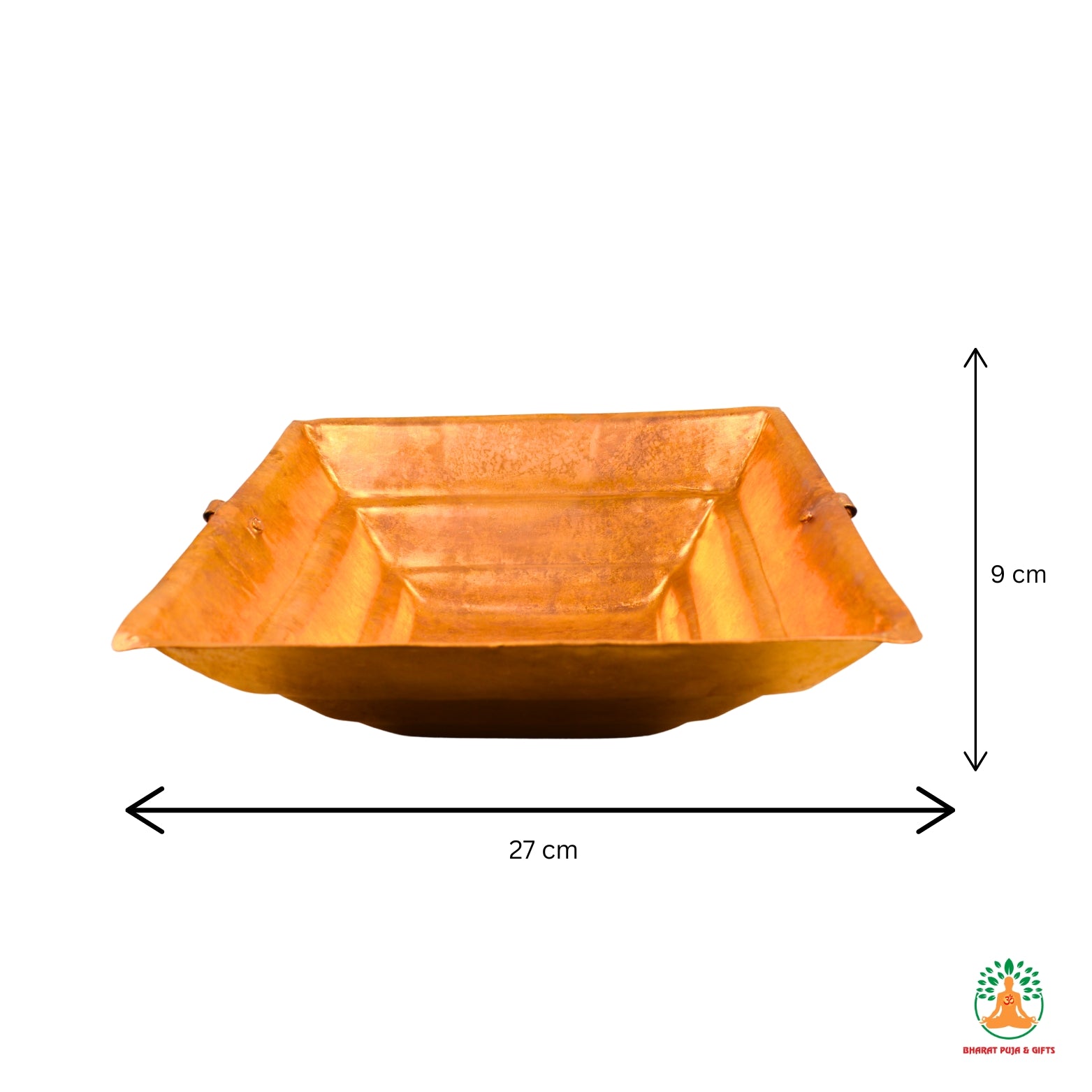 Pure Copper Hawan Kund with Handles | Handcrafted Copper Pooja Hawan Kund for Home, Temple, Rituals & Spiritual Gifting 🪔🙏