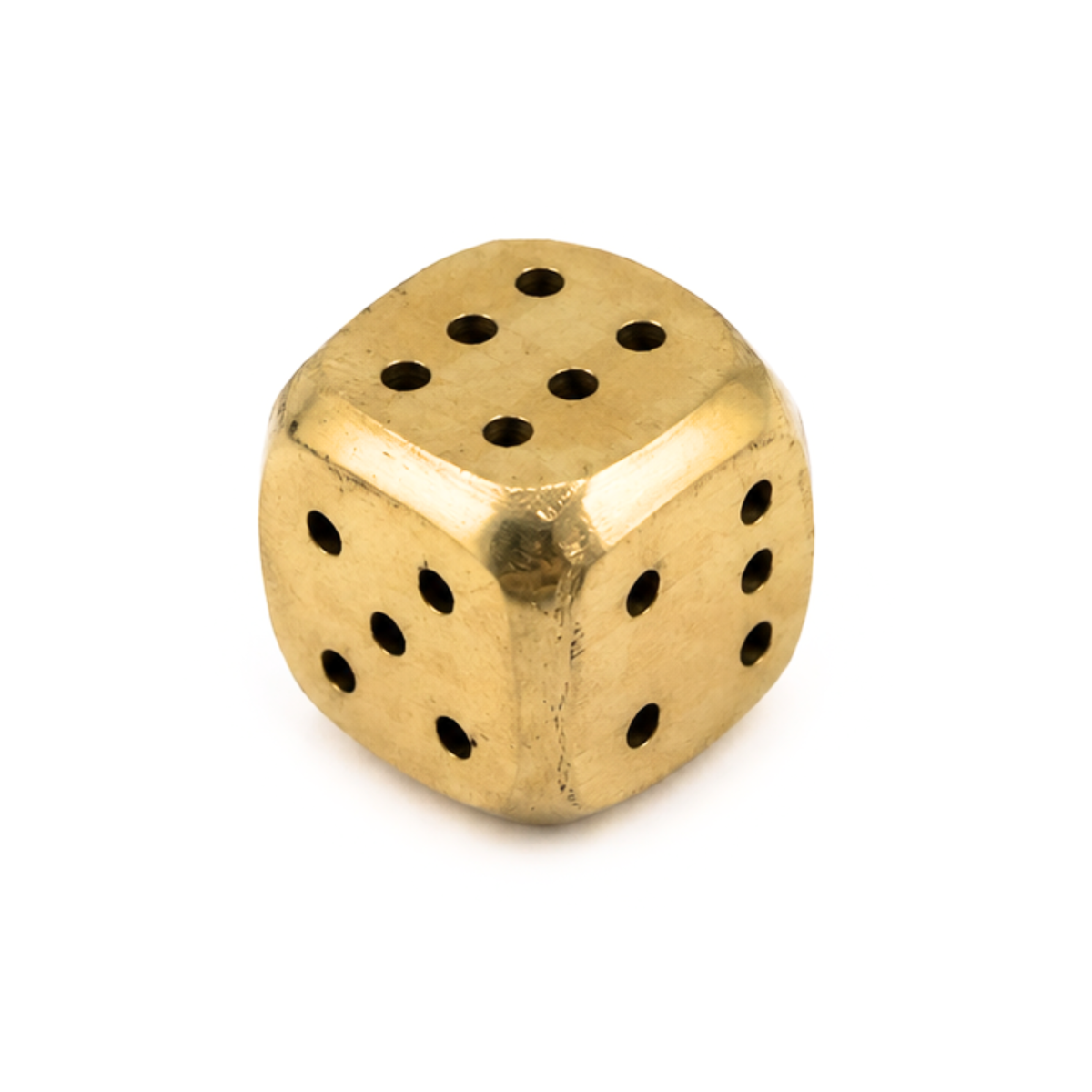 Brass Dice-Shaped Agarbatti Stand | Traditional Incense Holder | Brass Incense Stand