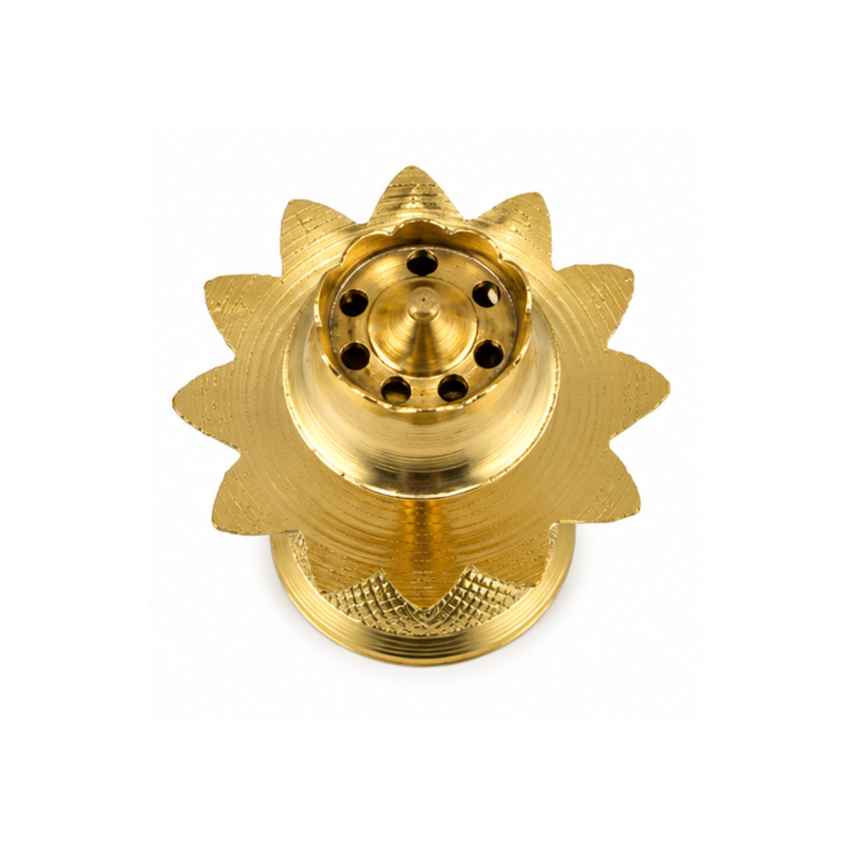 Brass Lotus Design Agarbatti Stand | Traditional Incense Holder | Brass Agarbatti Holder