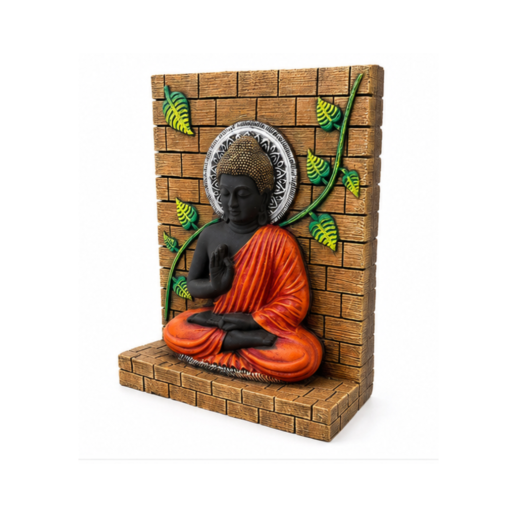 Meditating Buddha Wall Plaque | Buddha Home Decor | Spiritual Meditation Room Decor