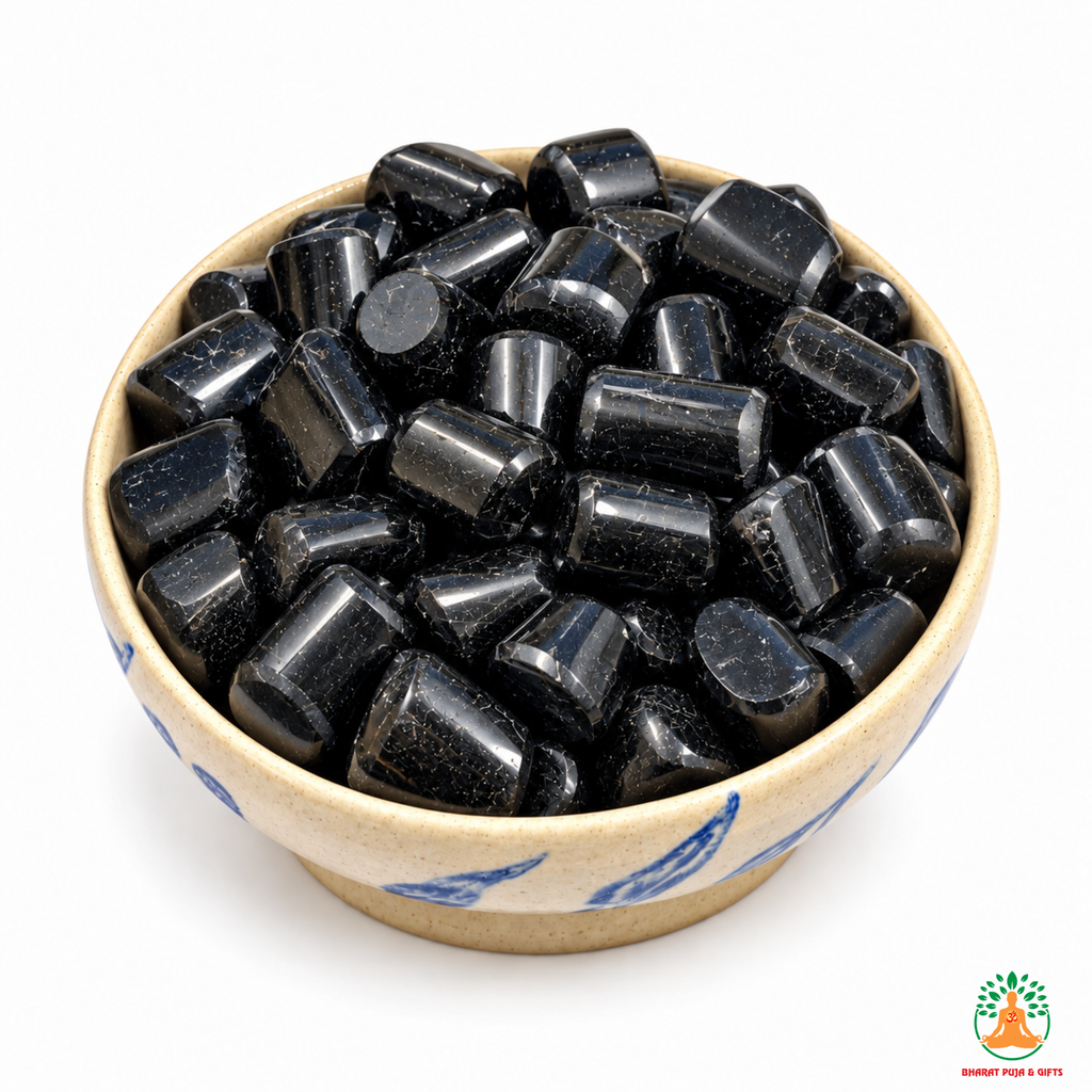 Black Tourmaline Tumble Stones – Polished Natural Black Gemstones | Manifestation Healing and Meditation Crystals