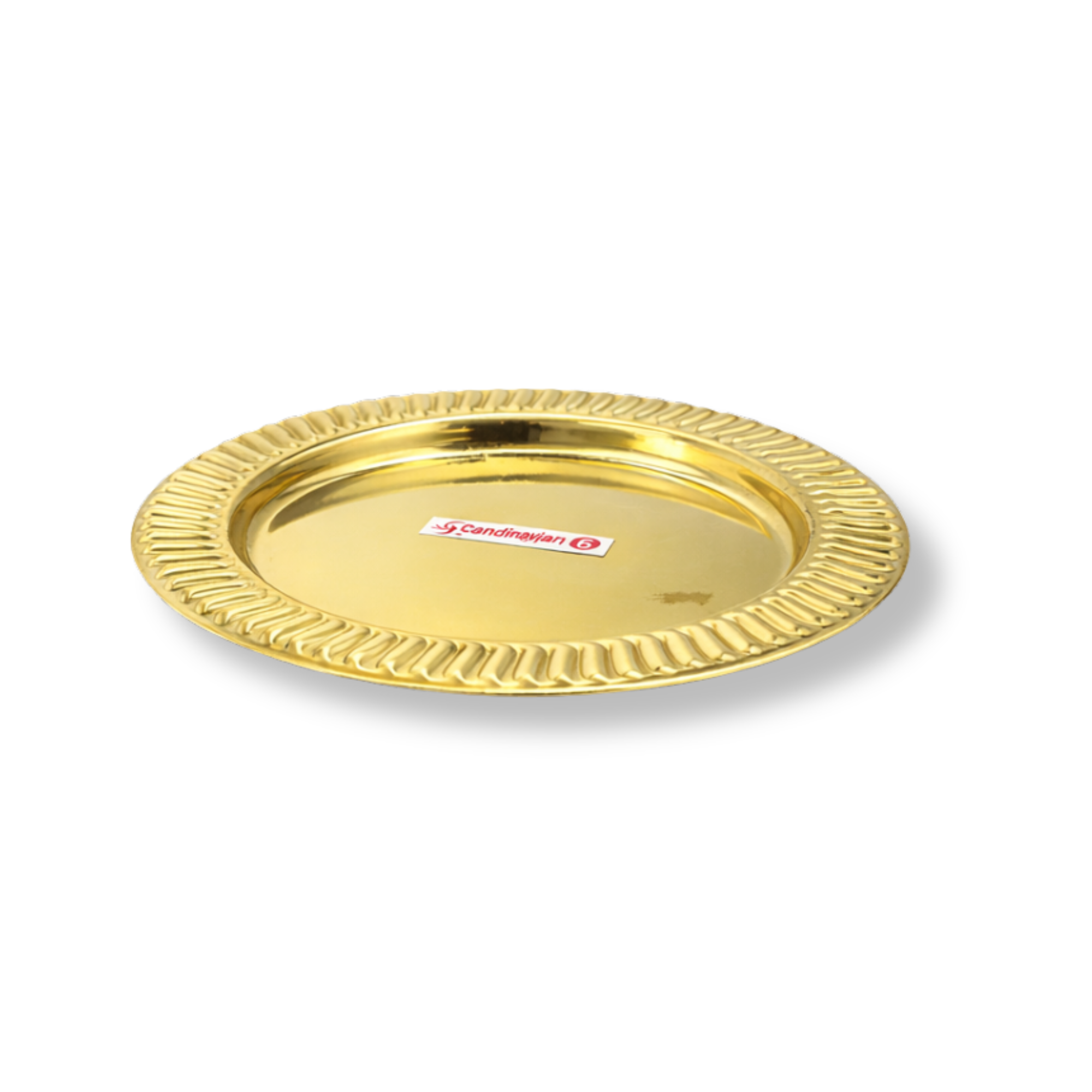 Brass Sudarshan Design Thali | Traditional Brass Puja Plate