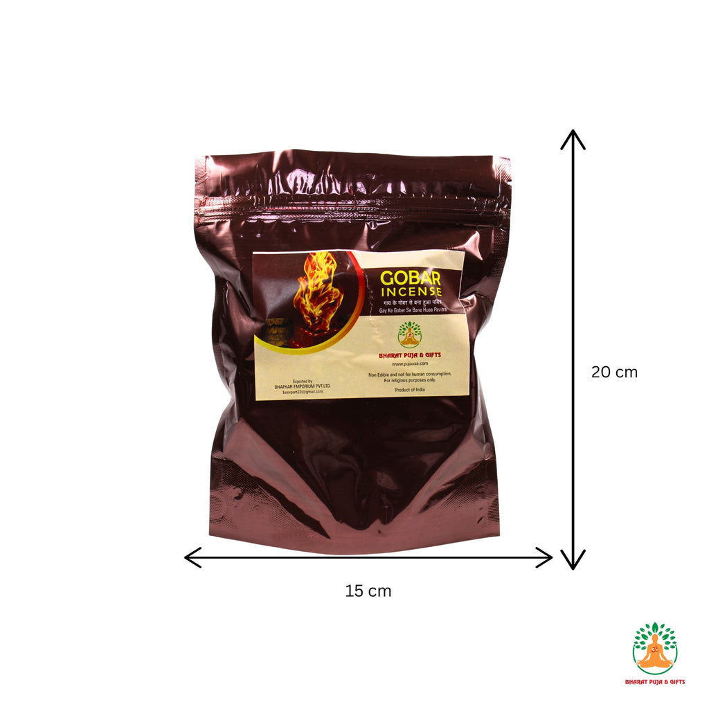 Gobar incense | holy cow Dung cake | Sticks for Pooja Rituals | Natural Cow Dung Incense for Spiritual Pooja, Temple Offerings & Home Mandir | Eco-Friendly Pooja Essentials for Festivals & Gifting 🌿🪔🙏