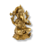 High Quality Brass Lord Ganesha Idol | Handcrafted Brass Ganpati Statue | Heavy Ganesha Murti