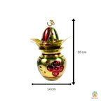 Small 5-Step Samai Diya | Mini Multi-Tier Oil Lamp for Puja, Aarti, Mandir, Home Temple, Festivals &amp; Spiritual Rituals