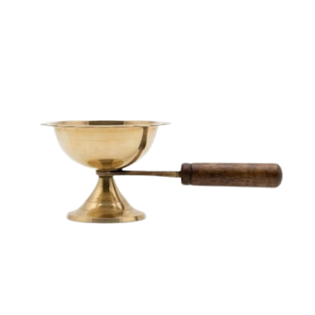 Brass Dhoop Aarti Diya | Brass Camphor Diya | Brass Kapoor Kapur Karluram Stand | Brass Dhoop Dani