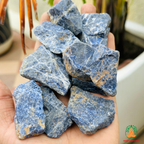 Sodalite Raw Crystals – Natural Rough Unpolished Blue Sodalite Stones | Blue Manifestation Healing and Meditation Crystals