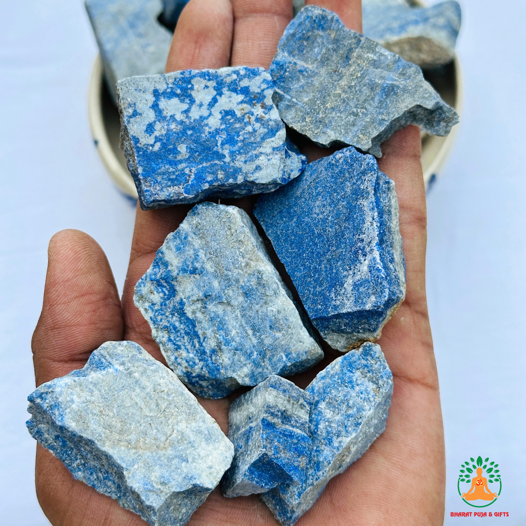 Lapis Lazuli Raw Crystals – Natural Rough Unpolished Blue Lapis Lazuli Stones | Blue Manifestation Healing and Meditation Crystals