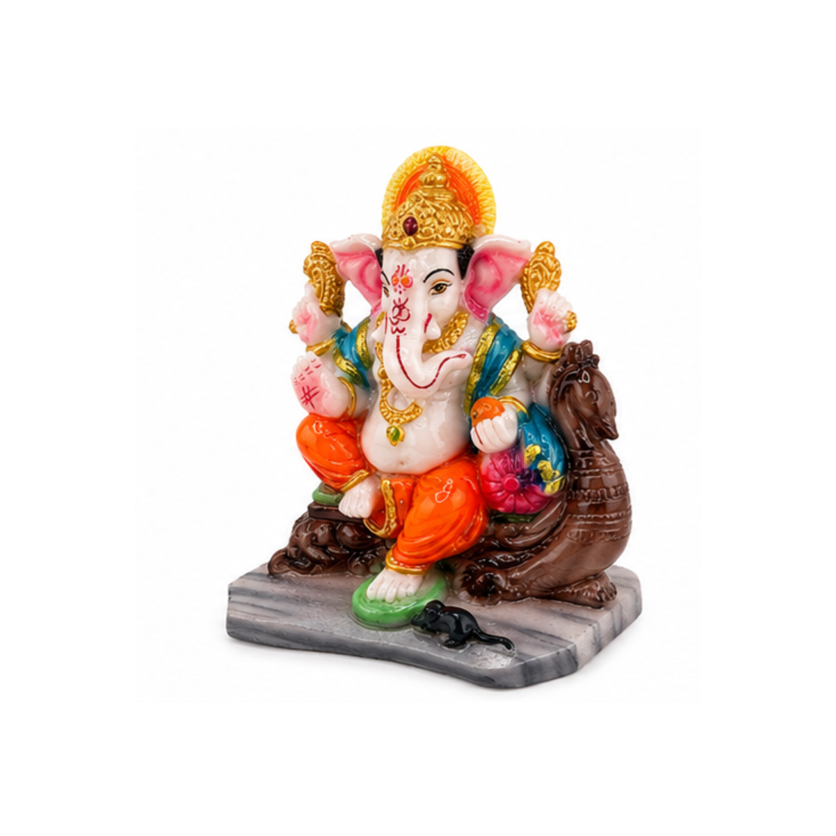 Small Ganesha Murti | Ganapati Idol for Puja Home Decor Car Dashboard