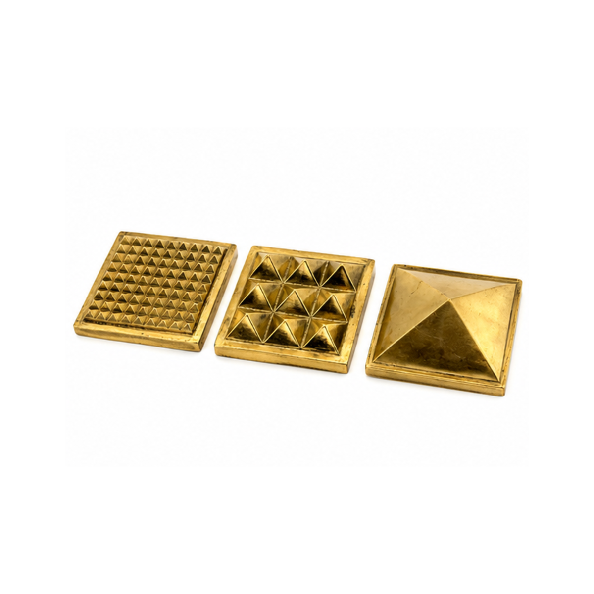 Brass Vastu Pyramid Set of 3 | 3 Layer Feng Shui Pyramid | 91 Pyramids in Total