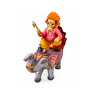 Ganesha Riding Elephant Idol | Traditional Hindu Home Decor | Ganapati with Elephant