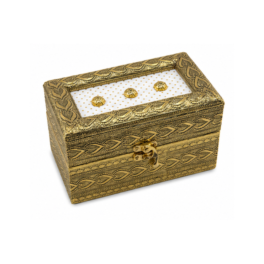 Royal Antique Gold 2-Jar Dry Fruit Gift Box