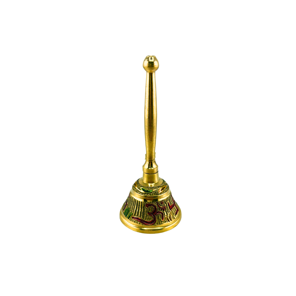 Brass Decorative Bell | Handcrafted Puja Ghanti for Home Temple | Fancy Prayer Bell