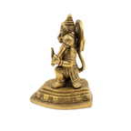 Brass Kneeling Hanuman Idol | Bajrangbali Veer Hanuman Statue