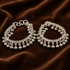 Pure Silver Baby Anklets (Pair) | Traditional Baby Ghungroo Payal