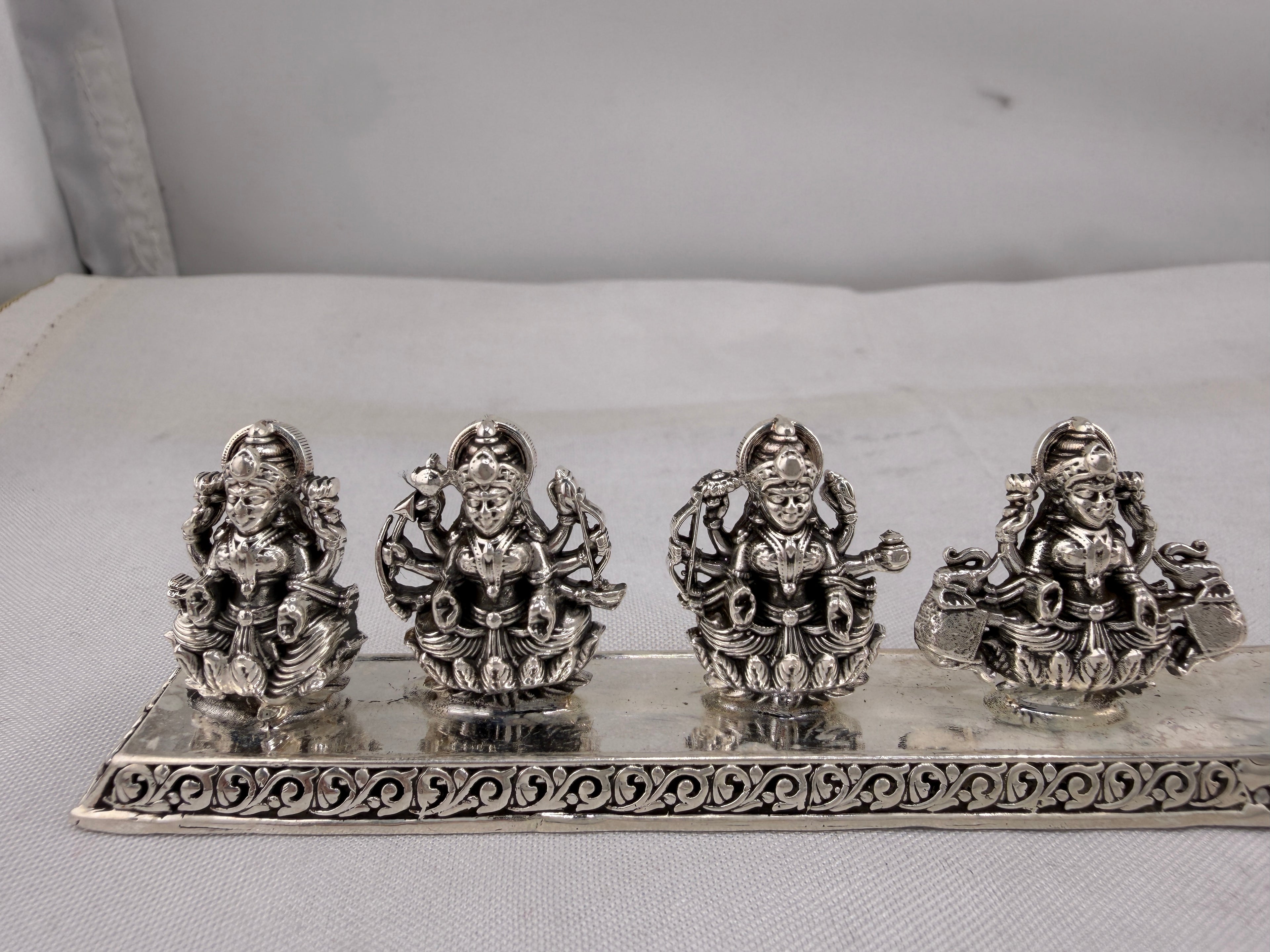 Silver Ashta Lakshmi Idol | 8 Forms of Lakshmi Statue | Eight Laxmi Murti