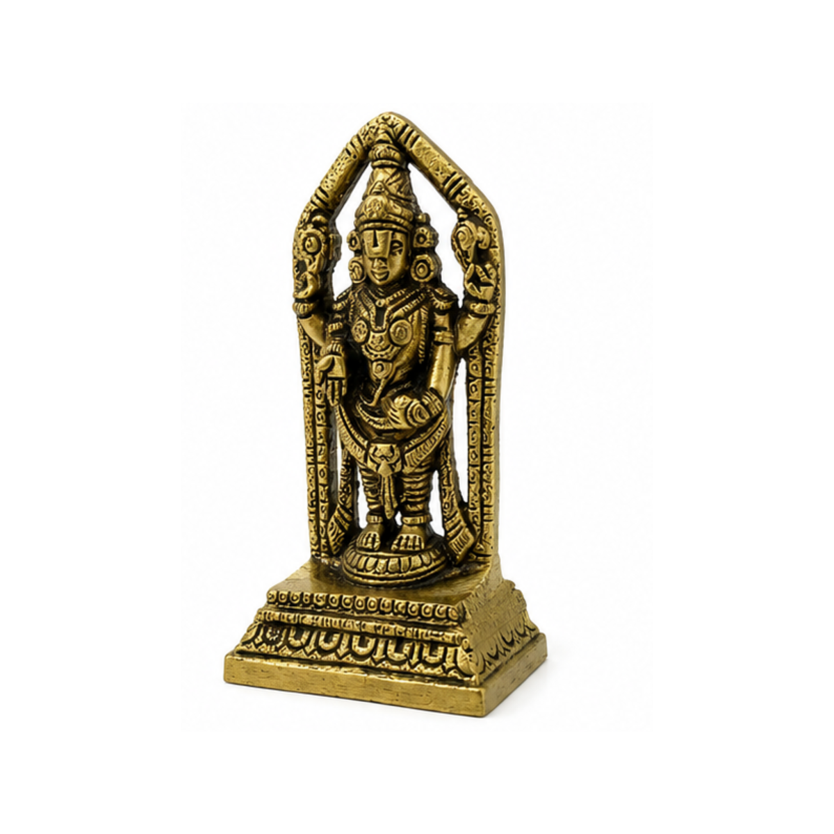 Brass Balaji Statue with Prabhavali | Lord Venkateswara Murti | Brass Balaji Idol | Lord Vishnu Murti