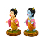 Small Bal Krishna Figurine | Krishna Idol for Car Dashboard Office Decor