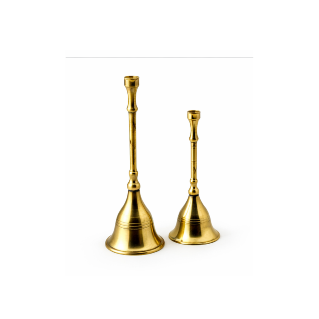 Brass Round Head Bell | Traditional Brass Puja Ghanti