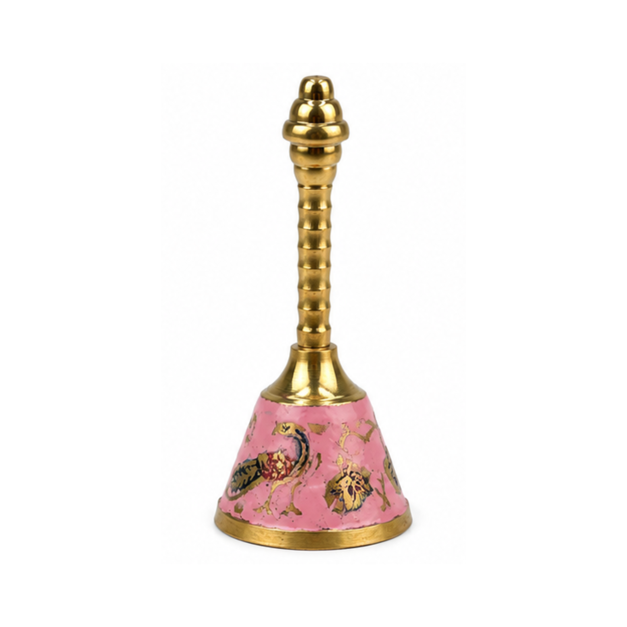 Brass Decorative Bell | Handcrafted Puja Ghanti for Home Temple | Fancy Prayer Bell